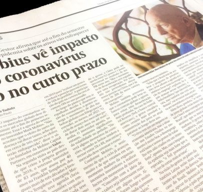 O impacto do Coronavírus na economia será de curto prazo, prevê Mark Mobius